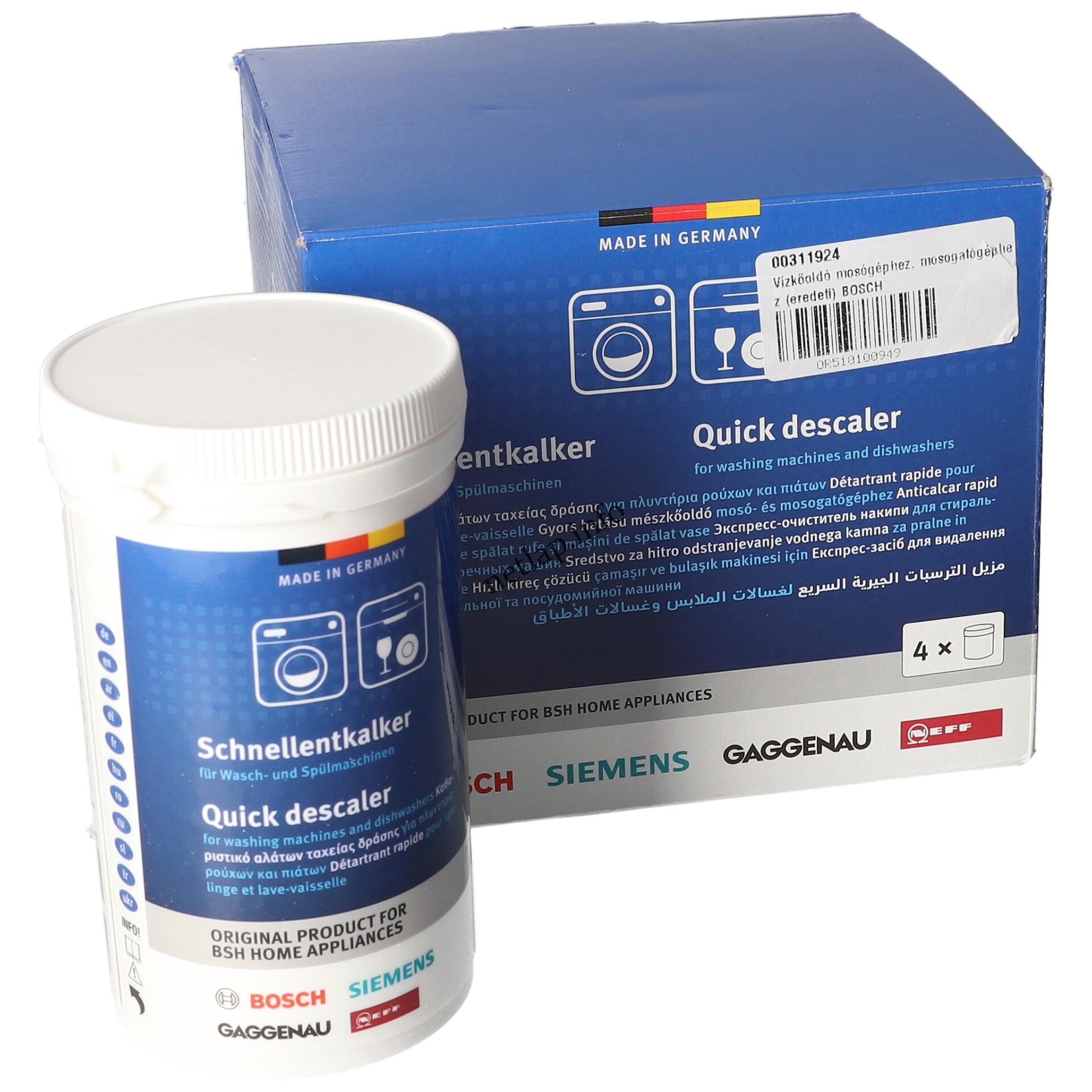 Bosch vízkőoldó mosógéphez mosogatógéphez 00311924 Bosch vízkőoldó mosógéphez mosogatógéphez 00311924