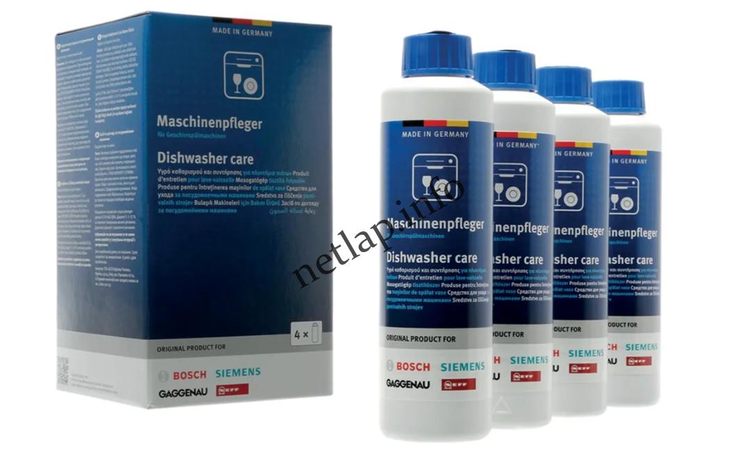 Bosch mosogatógép tisztító 4x250ml 00311998 Bosch mosogatógép tisztító 4x250ml 00311998