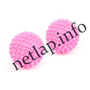 Szárítógépbe szárítógolyók 6cm rózsaszín 2db