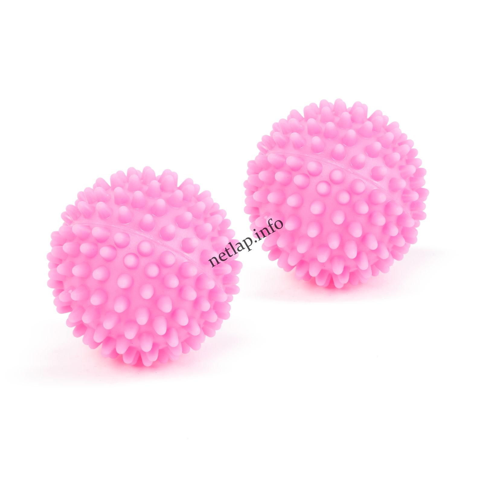 Szárítógépbe szárítógolyók 6cm rózsaszín 2db