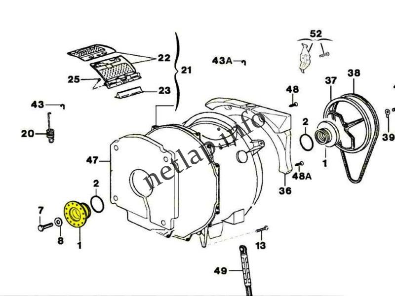 AEG Electrolux Zanussi felültöltős mosógép csapágy, bal oldalra LAV/EWT/ZWQ - Image 3