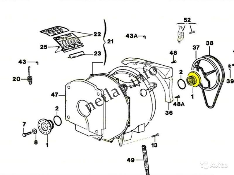 AEG Electrolux Zanussi felültöltős mosógép gyári csapágy, jobb oldalra LAV/EWT/ZWQ - Image 4