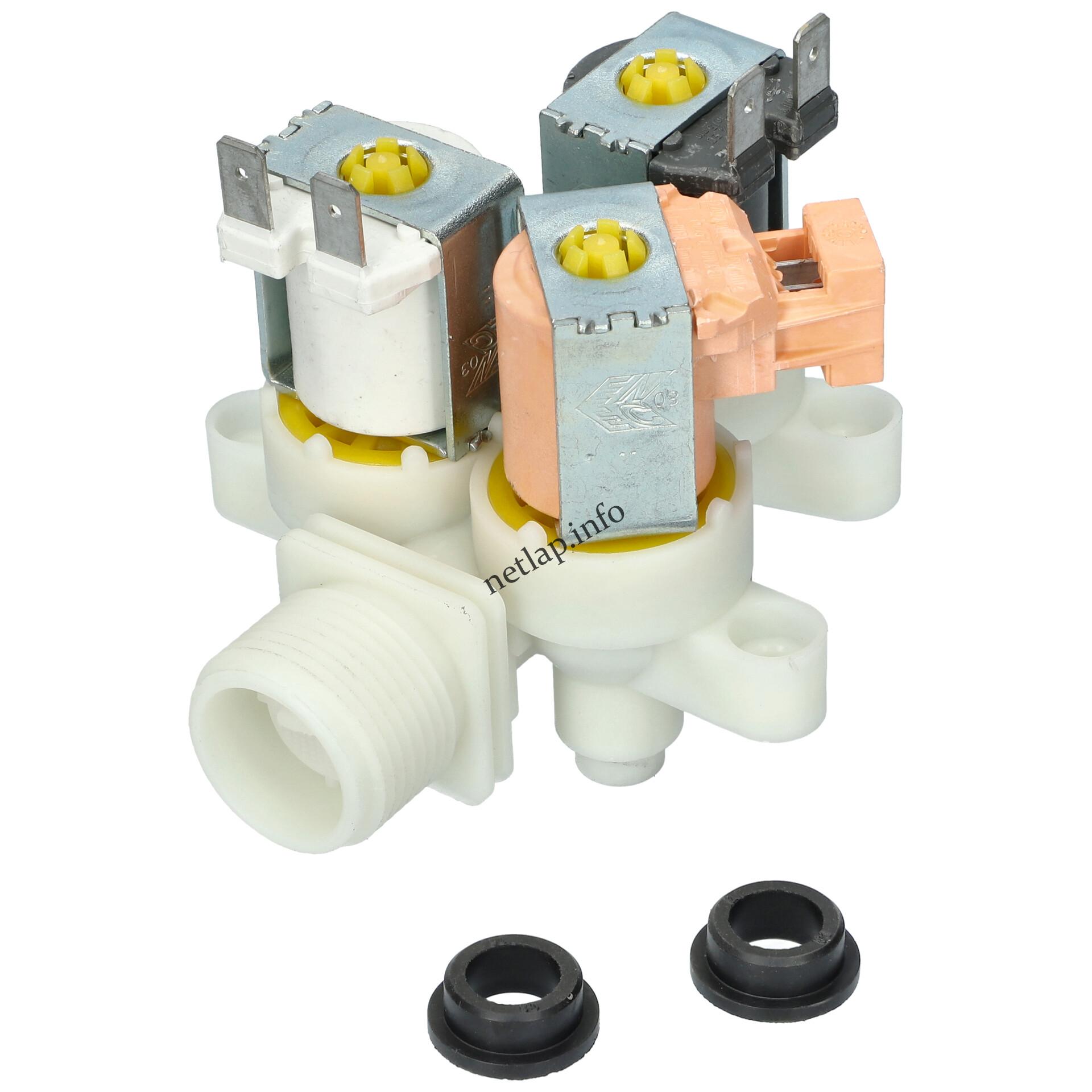 Electrolux mosógép 3 utas 90° mágnesszelep 4071360194 Electrolux mosógép 3 utas 90° mágnesszelep 4071360194