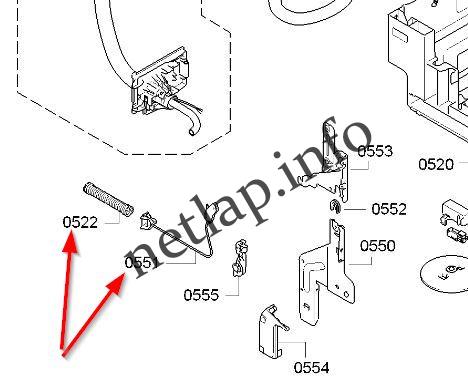 Bosch Siemens mosogatógép ajtófeszítő zsinór és rugó szett SN/SMV/SMI/VVD - Image 2