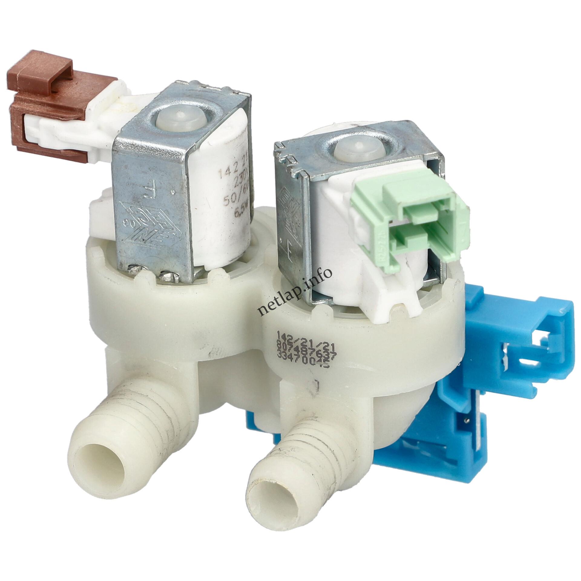 Electrolux mosógép 2 utas 180° mágnesszelep (OEM) 1325186508 Electrolux mosógép 2 utas 180° mágnesszelep (OEM) 1325186508