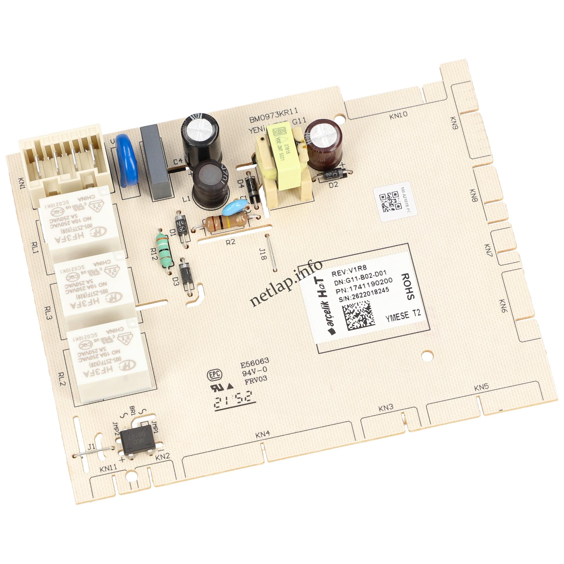 Beko mosogatógép vezérlőmodul 1510155081 Beko mosogatógép vezérlőmodul 1510155081