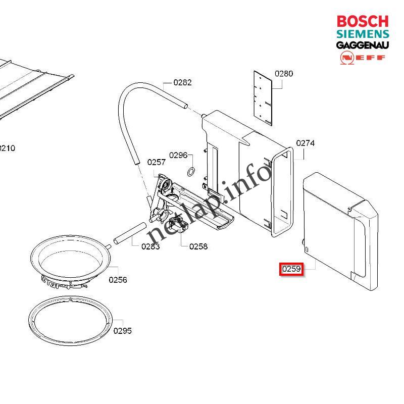 Bosch Gaggenau Neff Siemens gőzsütő víztartály szilikon tömítéssel BS/BSP/CDG/HB - Image 2
