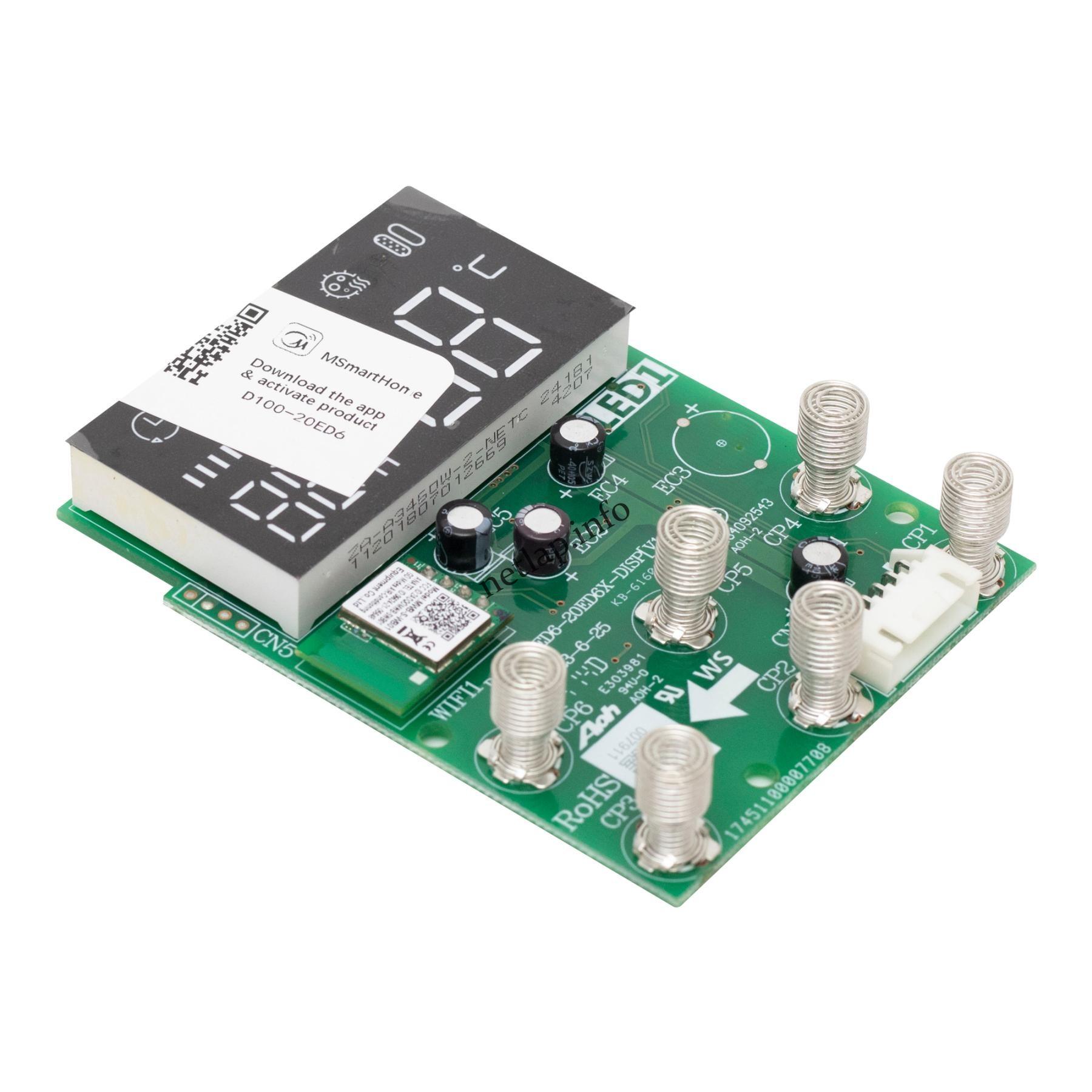 Midea bojler kijelzőelektronika d100 20ed6 d80 20ed6 17151000007911 Midea bojler kijelzőelektronika d100 20ed6 d80 20ed6 17151000007911