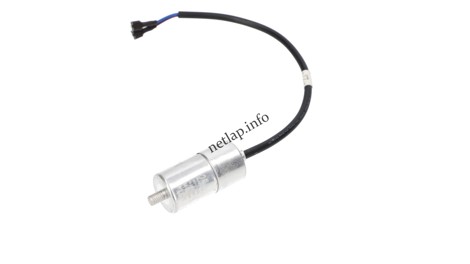 Hűtőgép kondenzátor vezetékes 2 5uf 450V univerzális 17431000001273 Hűtőgép kondenzátor vezetékes 2 5uf 450V univerzális 17431000001273