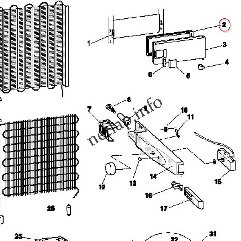 Ariston Hotpoint Indesit Scholtes hűtőgép belső fagyasztóajtó szigetelés BOZ/INF/HUT/OKMG/RG/RF - Image 2