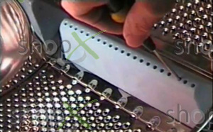 Mosógép dobborda csere