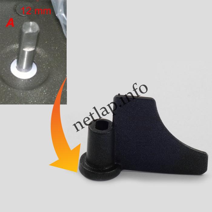 Kenyérsütő lapát, két oldalon lapolt, 8mm tengely, lapolás 12mm