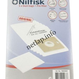 Nilfisk porszívó porzsák Compact/Coupe/Force/Go/One széria