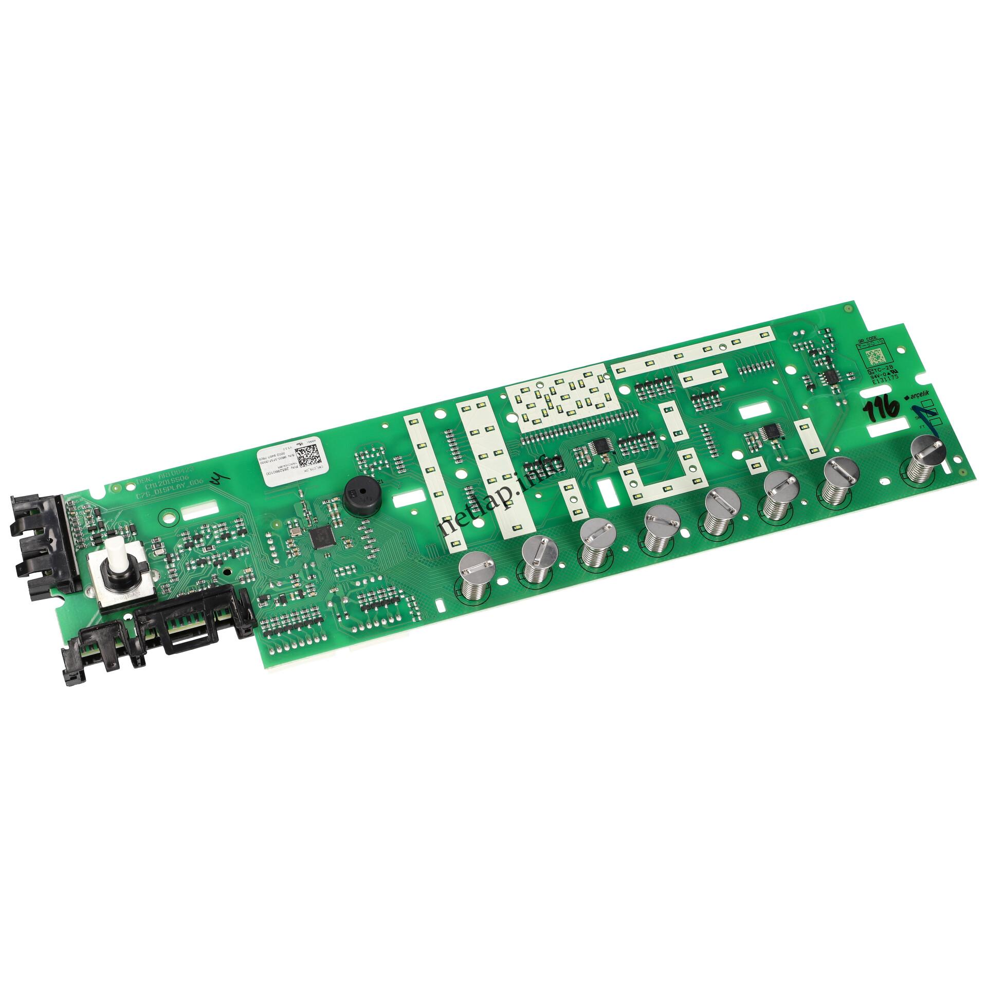 Beko mosógép kezelőelektronika 2471101140 Beko mosógép kezelőelektronika 2471101140