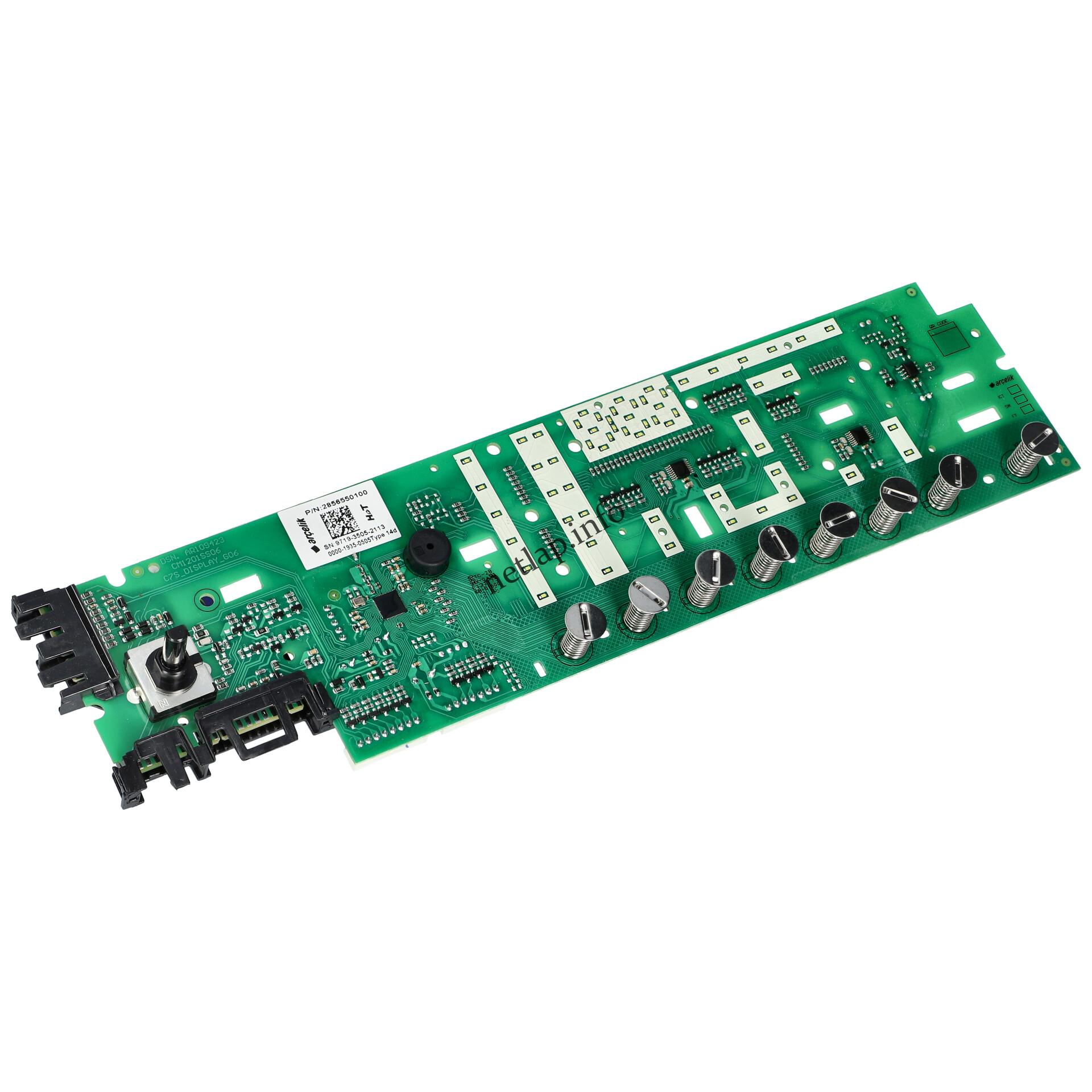 Beko mosógép kijelzőelektronika 2487801810 Beko mosógép kijelzőelektronika 2487801810