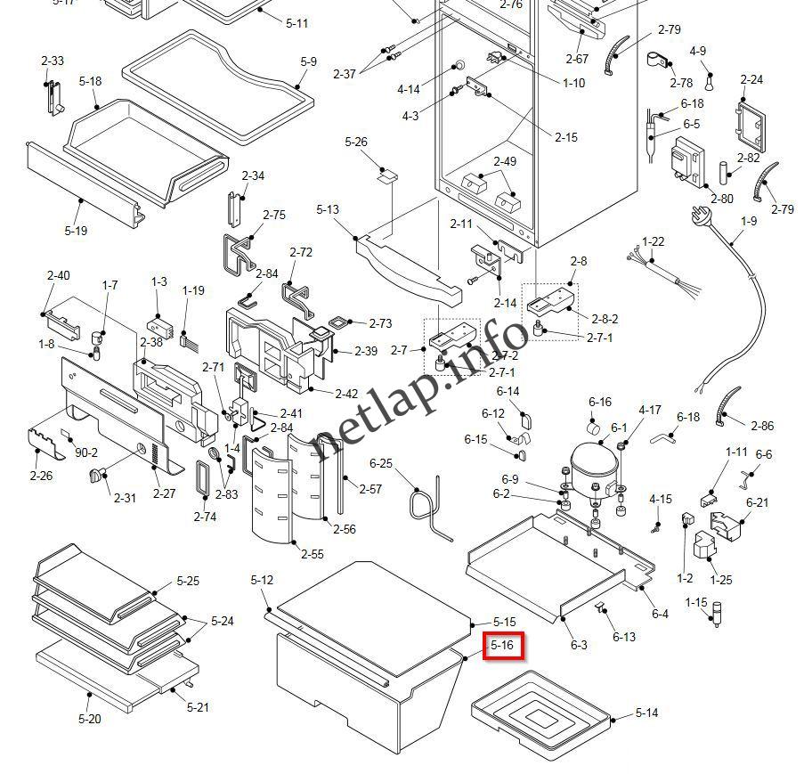 Sharp hűtőgép zöldségesfiók SJ48/51/55 - Image 2