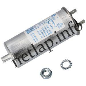 Beko szárítógép 15 UF 450V kondenzátor sarus motor indító fémházas 2807962300