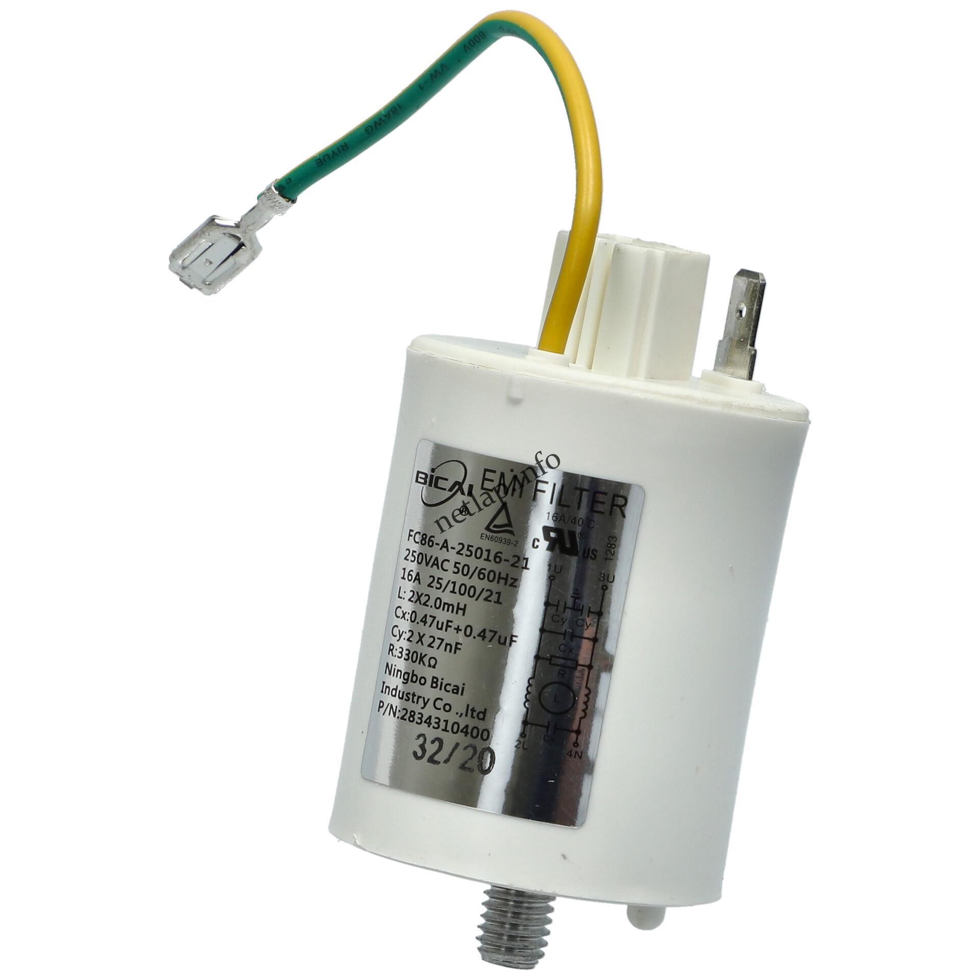 Beko mosógép kondenzátor zavarszűrő 2827980800 Beko mosógép kondenzátor zavarszűrő 2827980800