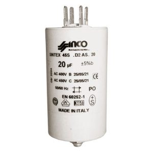 Mosógép indítókondenzátor 20UF 450V