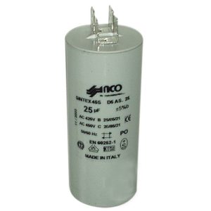 Mosógép indítókondenzátor 25UF 450V