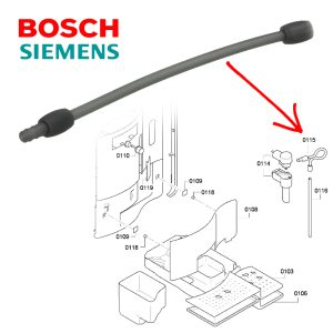 Bosch Siemens kávégép tejhabosító cső TCA/TE/TES/TK