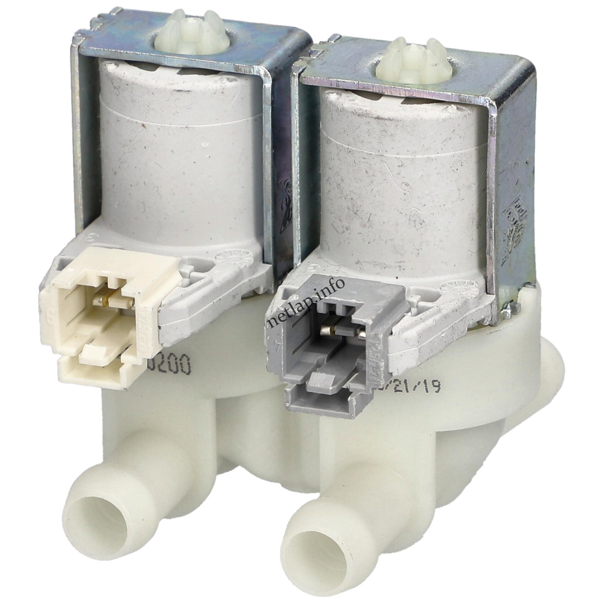 Beko mosógép 2 utas 12 mm 180° mágnesszelep 2466302002 Beko mosógép 2 utas 12 mm 180° mágnesszelep 2466302002