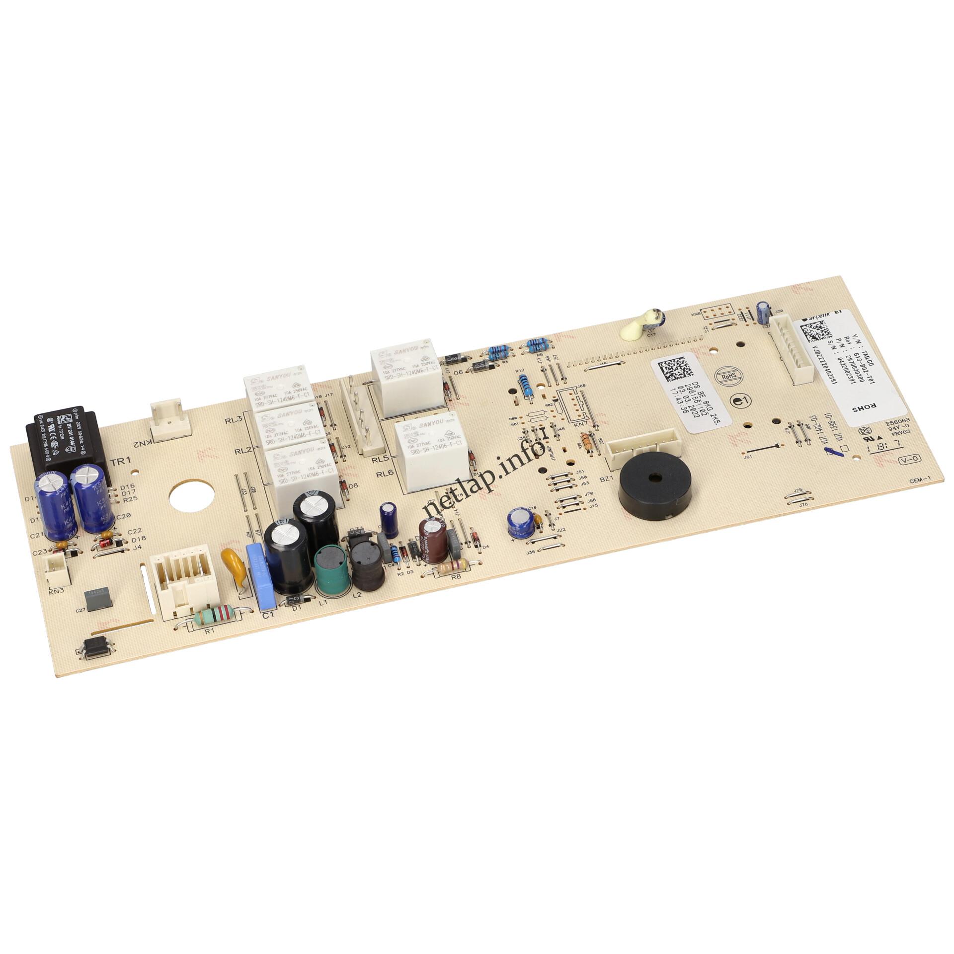 Beko mosógép vezérlőmodul 2961561102 Beko mosógép vezérlőmodul 2961561102