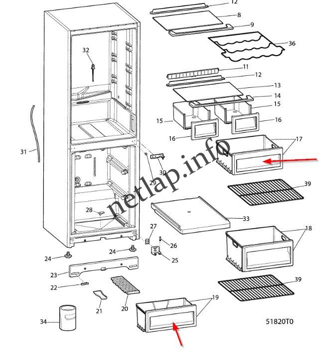 Ariston Hotpoint-Ariston hűtőgép fagyasztó fiók előlap BMBL/FZFM/SBM/UPSY - Image 5