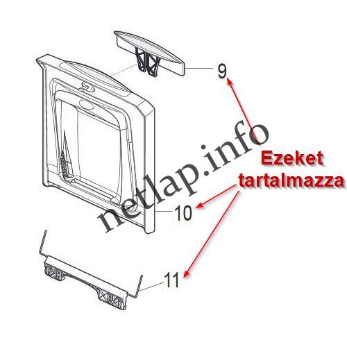 Hotpoint Ariston felültöltős mosógép ajtó ARTXF/ARTF/ARTL/ECOT - Image 2