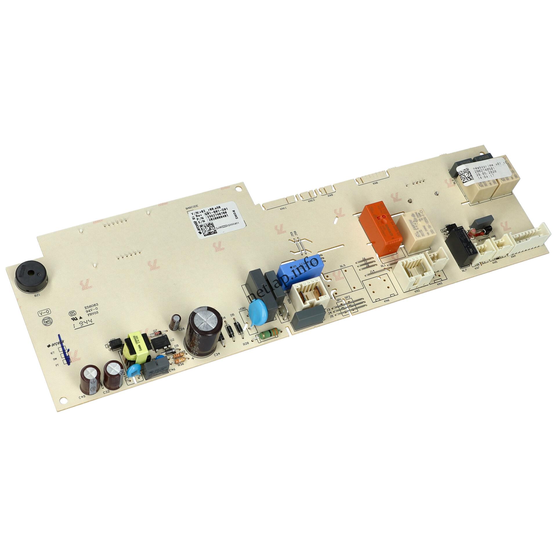Beko szárítógép vezérlőmodul 2982740501 Beko szárítógép vezérlőmodul 2982740501
