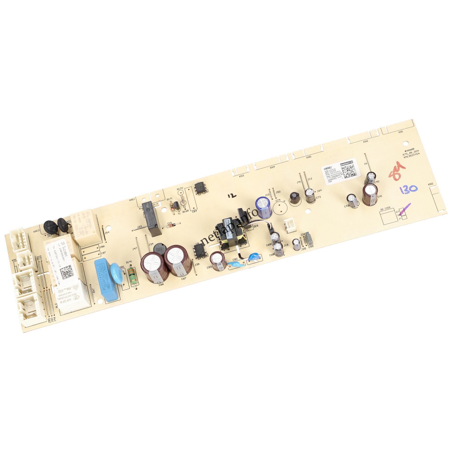 Beko mosógép vezérlőmodul 2983893801 Beko mosógép vezérlőmodul 2983893801