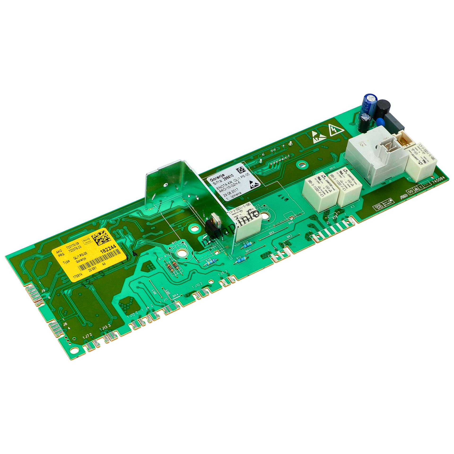 Gorenje Mora mosógép vezérlőmodul 299610 Gorenje Mora mosógép vezérlőmodul 299610