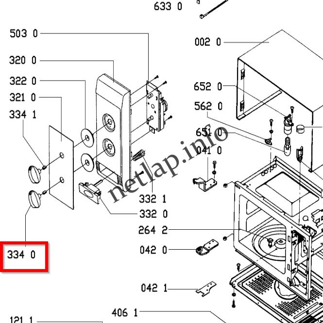 Bauknecht Ignis Whirlpool mikrosütő forgatógomb AKL/AVM/MCI/MD/MW/JG/KM - Image 2
