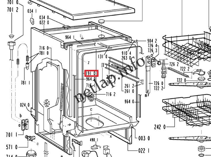 Whirlpool mosogatógép 3 oldalas ajtószigetelés ADG/ADP - Image 3