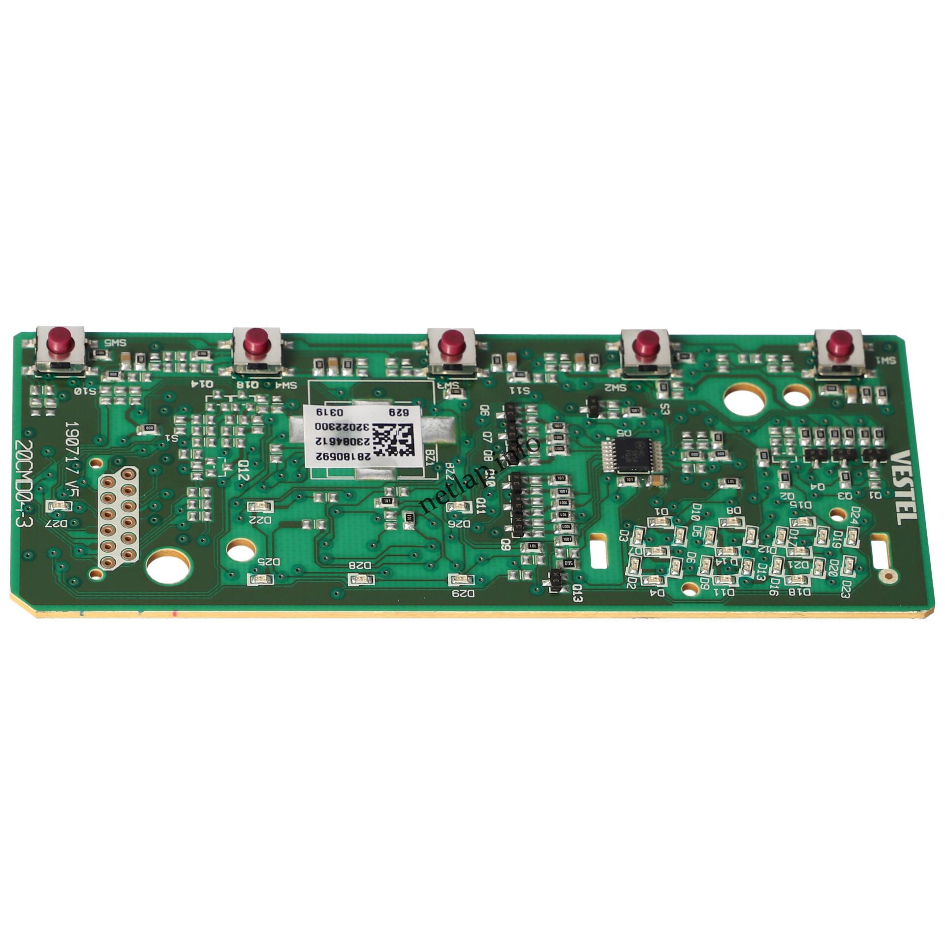 Vestel mosógép kezelőelektronika 32022300 Vestel mosógép kezelőelektronika 32022300