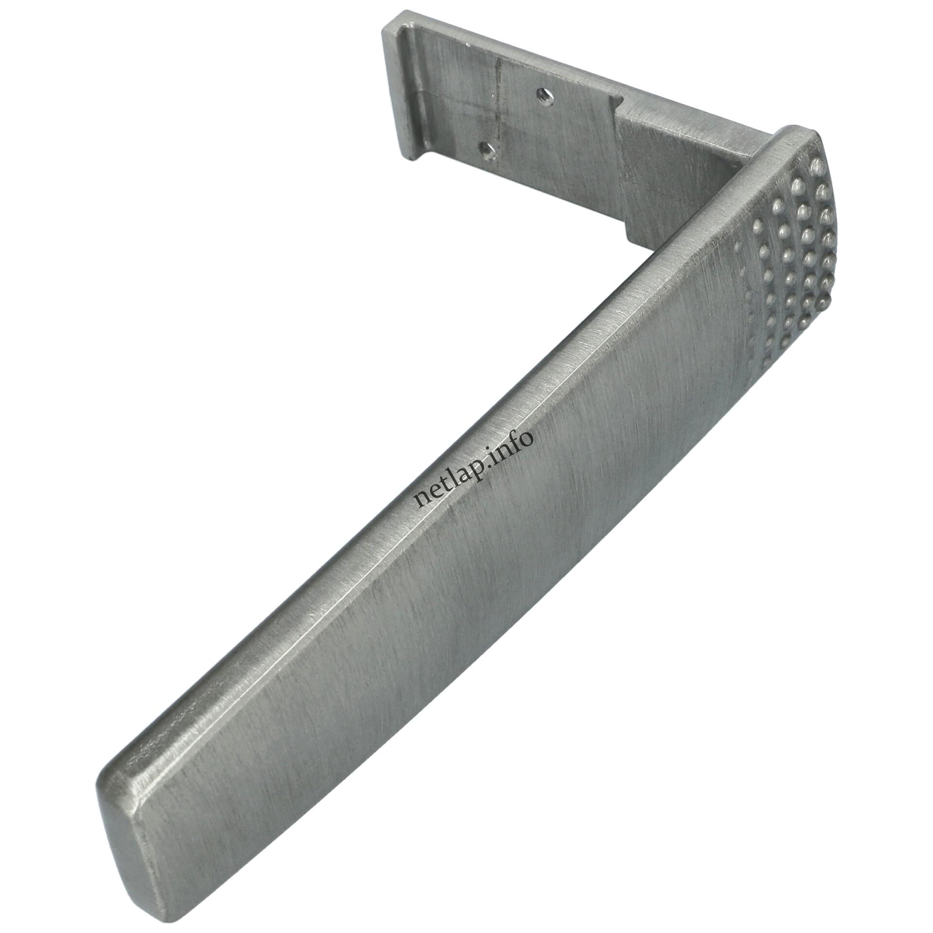 Candy hűtőgép fogantyú sarkos világos szürke fém 41025145 Candy hűtőgép fogantyú sarkos világos szürke fém 41025145