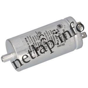 Candy szárítógép 12 UF 475v kondenzátor sarus fémházas 41041497