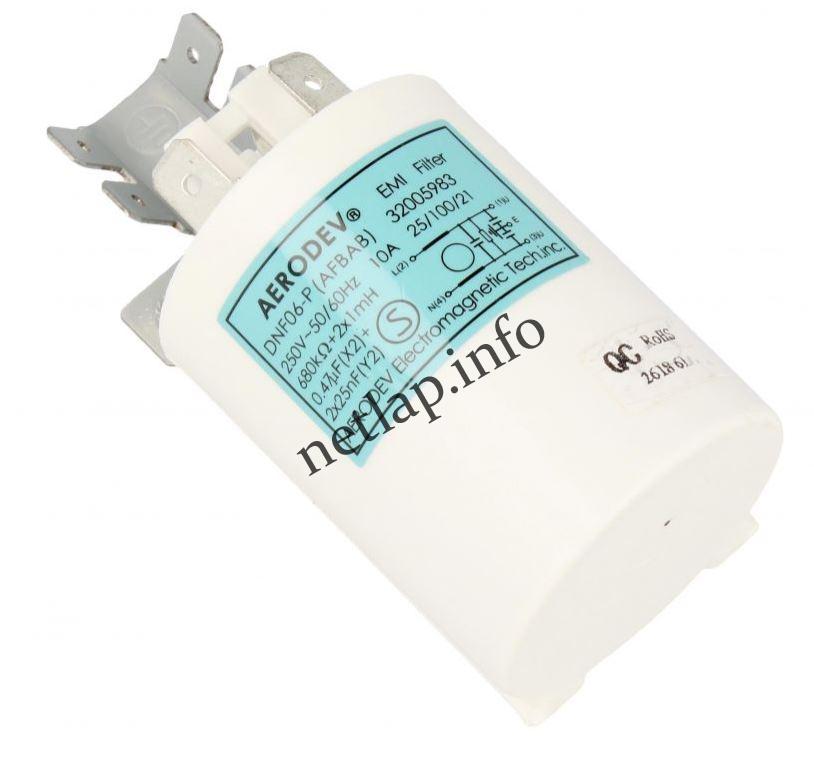 Vestel mosógép zavarszűrő kondenzátor 0,47µF 10A 250V - Image 2