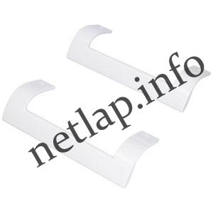 Beko hűtőgép fogantyú pár ívelt fehér műanyag 4321270300