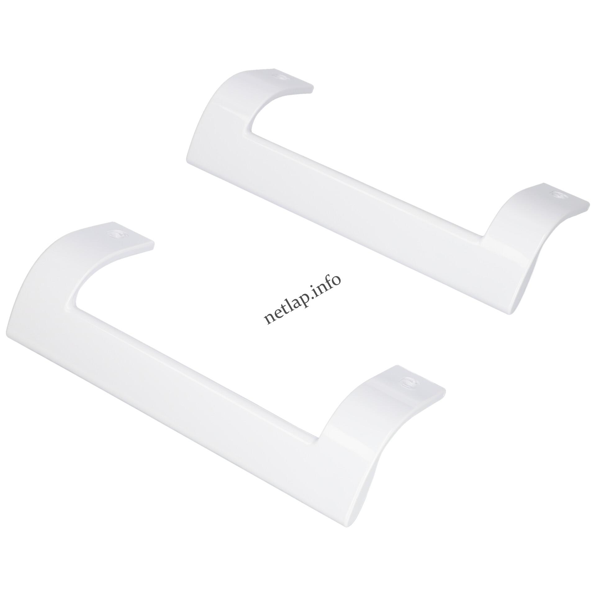 Beko hűtőgép fogantyú pár ívelt fehér műanyag 4321270300 Beko hűtőgép fogantyú pár ívelt fehér műanyag 4321270300