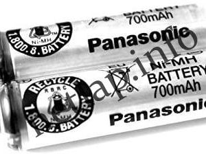 Panasoinc borotva akkumulátor WES7038L2506 1.2V 700mAh Nimh 50x14mm