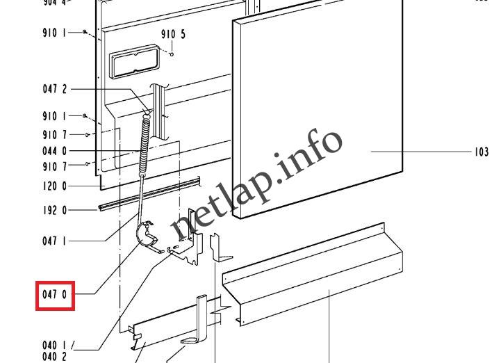 Whirlpool mosogatógép ajtófékező tuskó gyári ADP/ADG - Image 3
