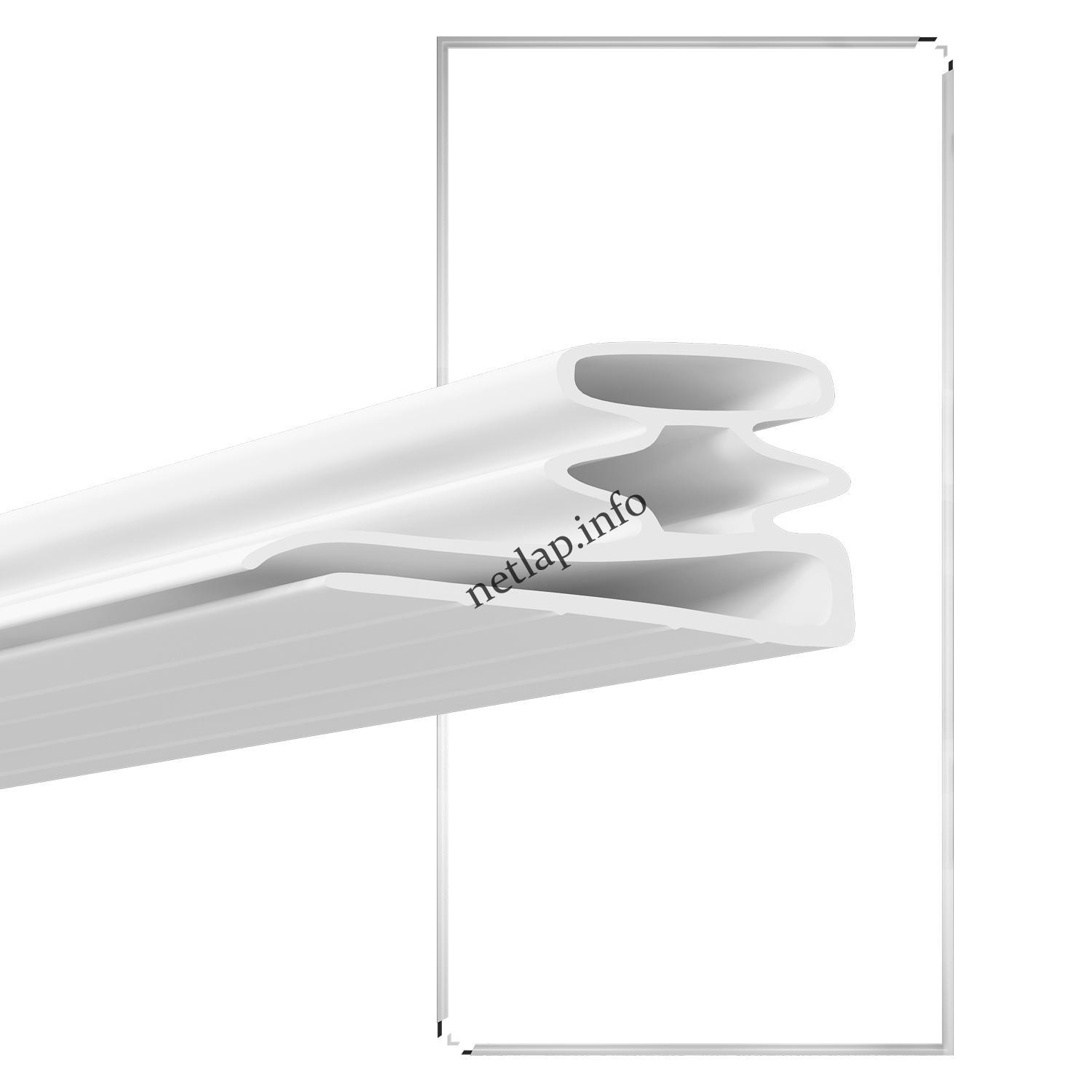 Univerzális hűtőajtó tömítés, hűtőgép ajtószigetelés, szögletes profil 2000X1000mm - Image 2