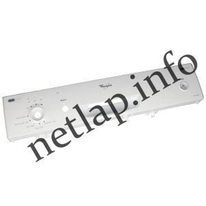 Whirlpool mosogatógép kezelő panel burkolat 480140100143