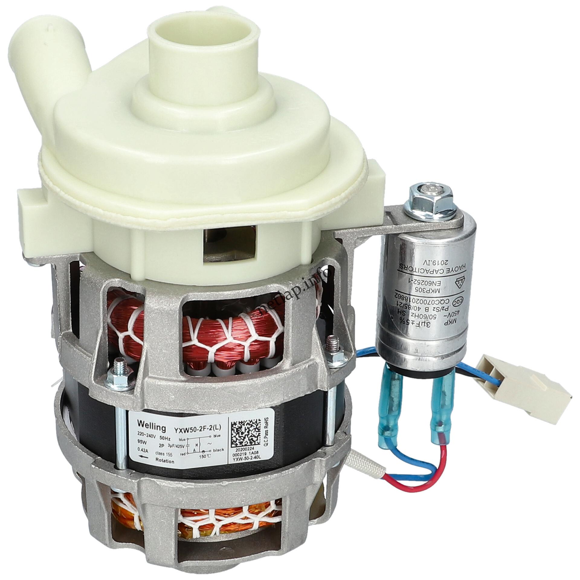 Indesit Whirlpool mosogatógép keringetőszivattyú házzal (OEM) Welling 95w 480140101052 Indesit Whirlpool mosogatógép keringetőszivattyú házzal (OEM) Welling 95w 480140101052