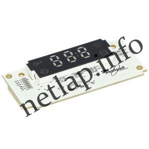 Whirlpool mosogatógép kijelzőelektronika 480140102374