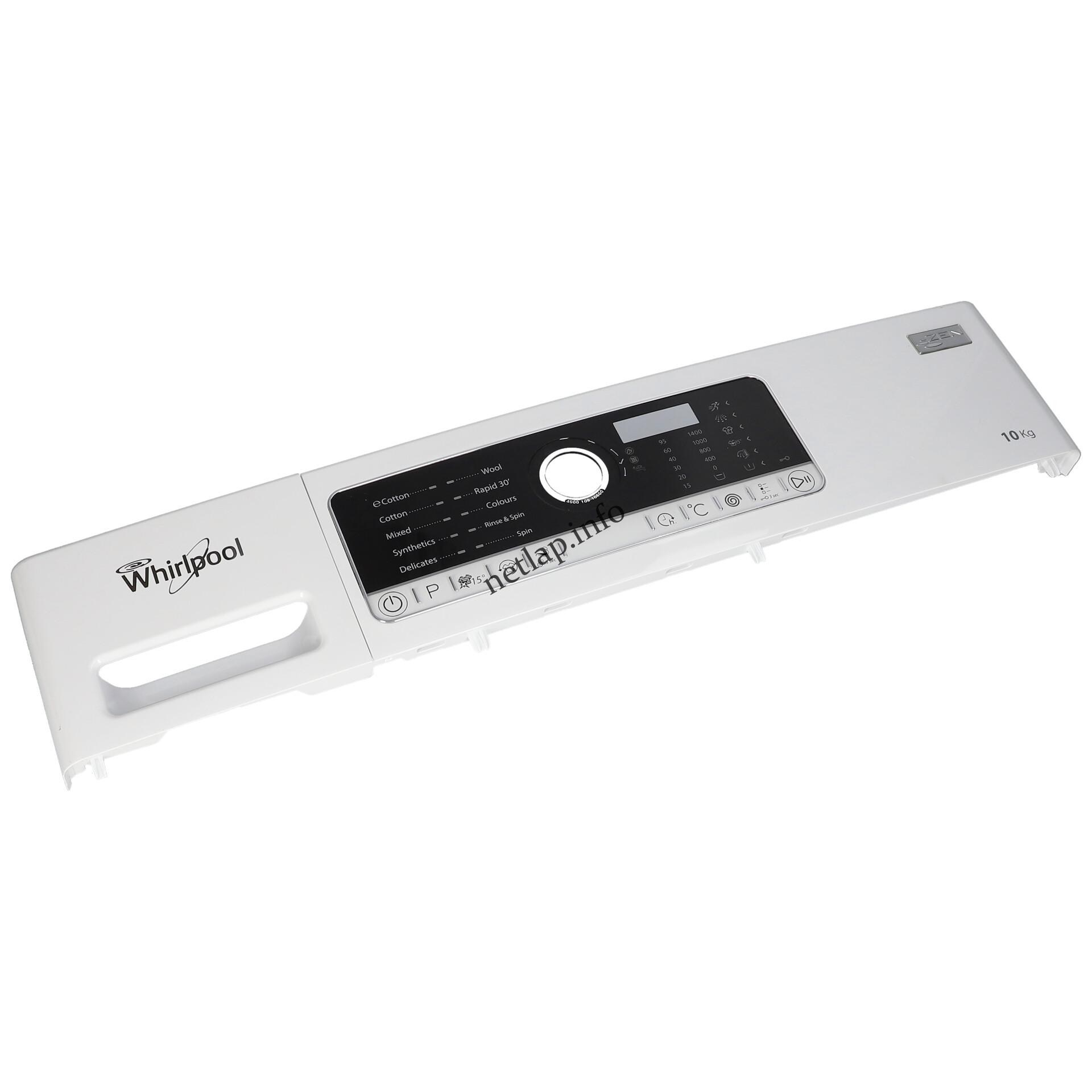 Indesit Whirlpool mosógép kezelő burkolat C00447851 Indesit Whirlpool mosógép kezelő burkolat C00447851