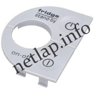 Whirlpool hűtőgép előlap bal oldali kezelő 481241029226