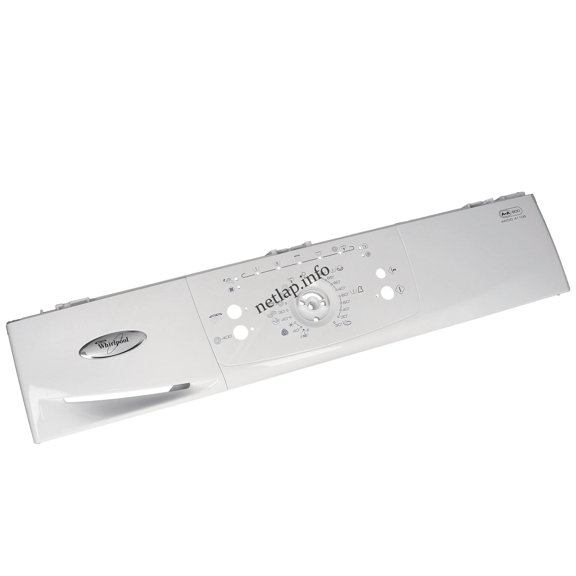 Whirlpool mosógép kezelőelőlap 481245216631 Whirlpool mosógép kezelőelőlap 481245216631
