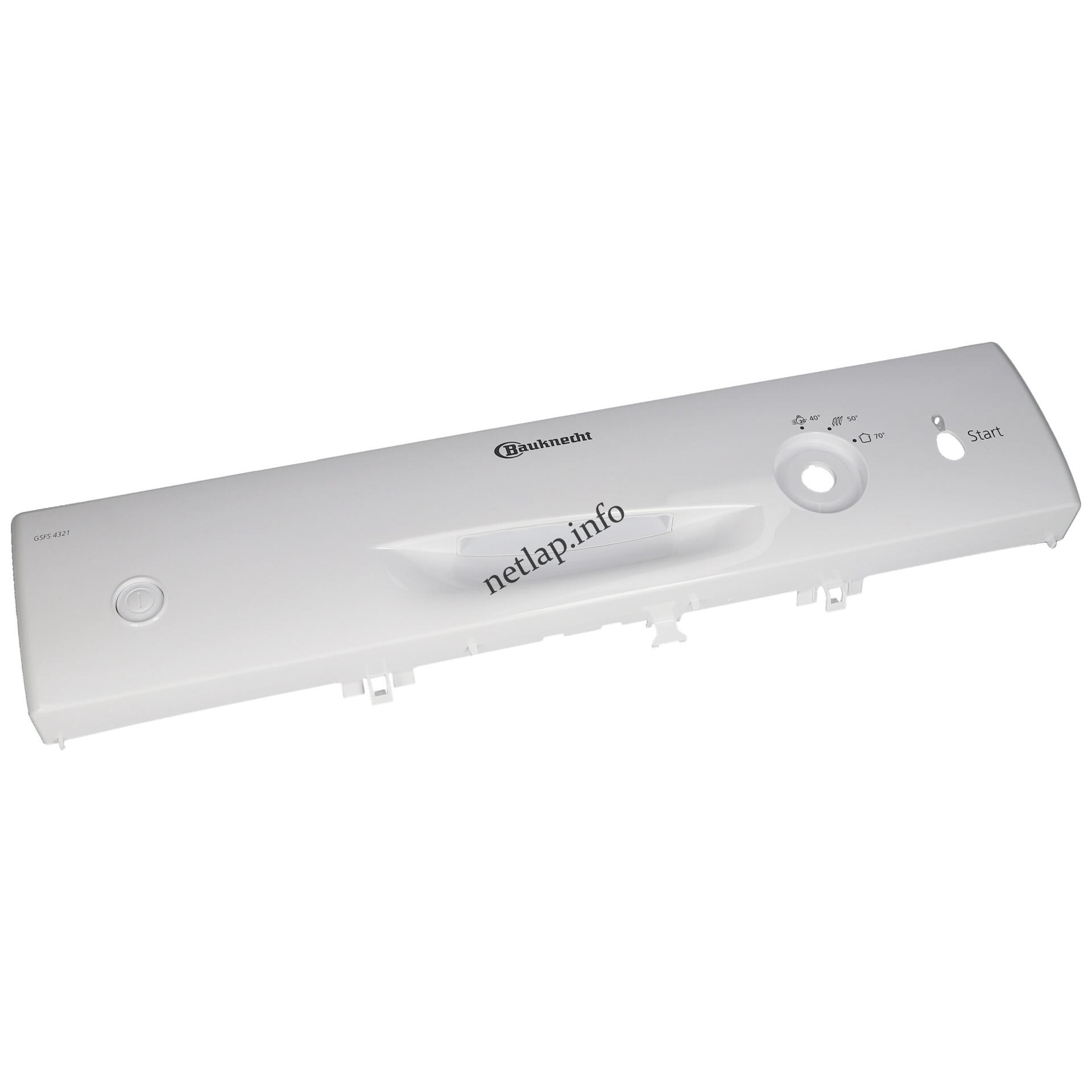 Whirlpool mosogatógép kezelő burkolat előlap 481245372161 Whirlpool mosogatógép kezelő burkolat előlap 481245372161